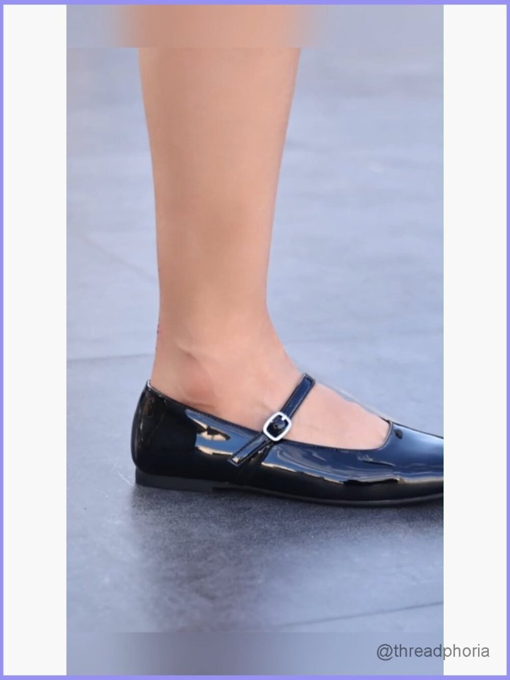 Square Toe Mary Jane Ballet Flats With Adjustable Buckle Ankle Strap Soft - Picture 7 of 7